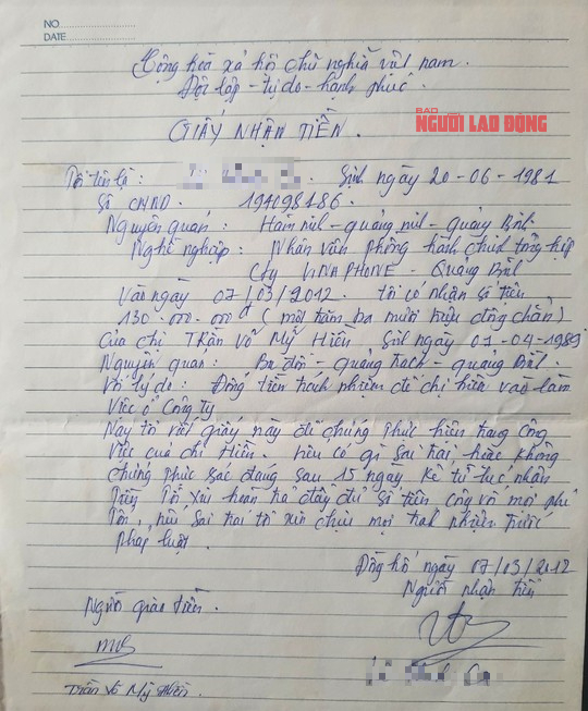 X&aacute;c minh vụ nguy&ecirc;n l&atilde;nh đạo chi nh&aacute;nh viễn th&ocirc;ng bị tố nhận tiền chạy việc nhưng thất hứa - Ảnh 2.