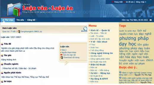 Ngập tràn luận án tiến sĩ môn... cầu lông, bơi lội