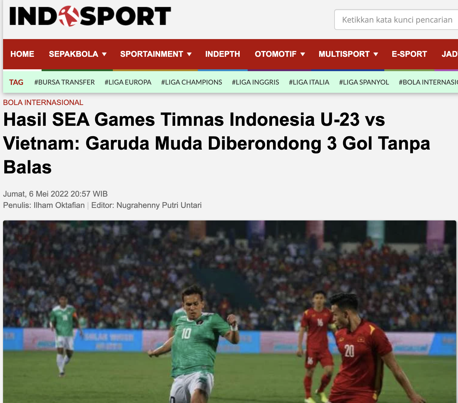 B&aacute;o ch&iacute; Indonesia thừa nhận đội nh&agrave; chưa đủ đẳng cấp so t&agrave;i với U23 Việt Nam - Ảnh 2.