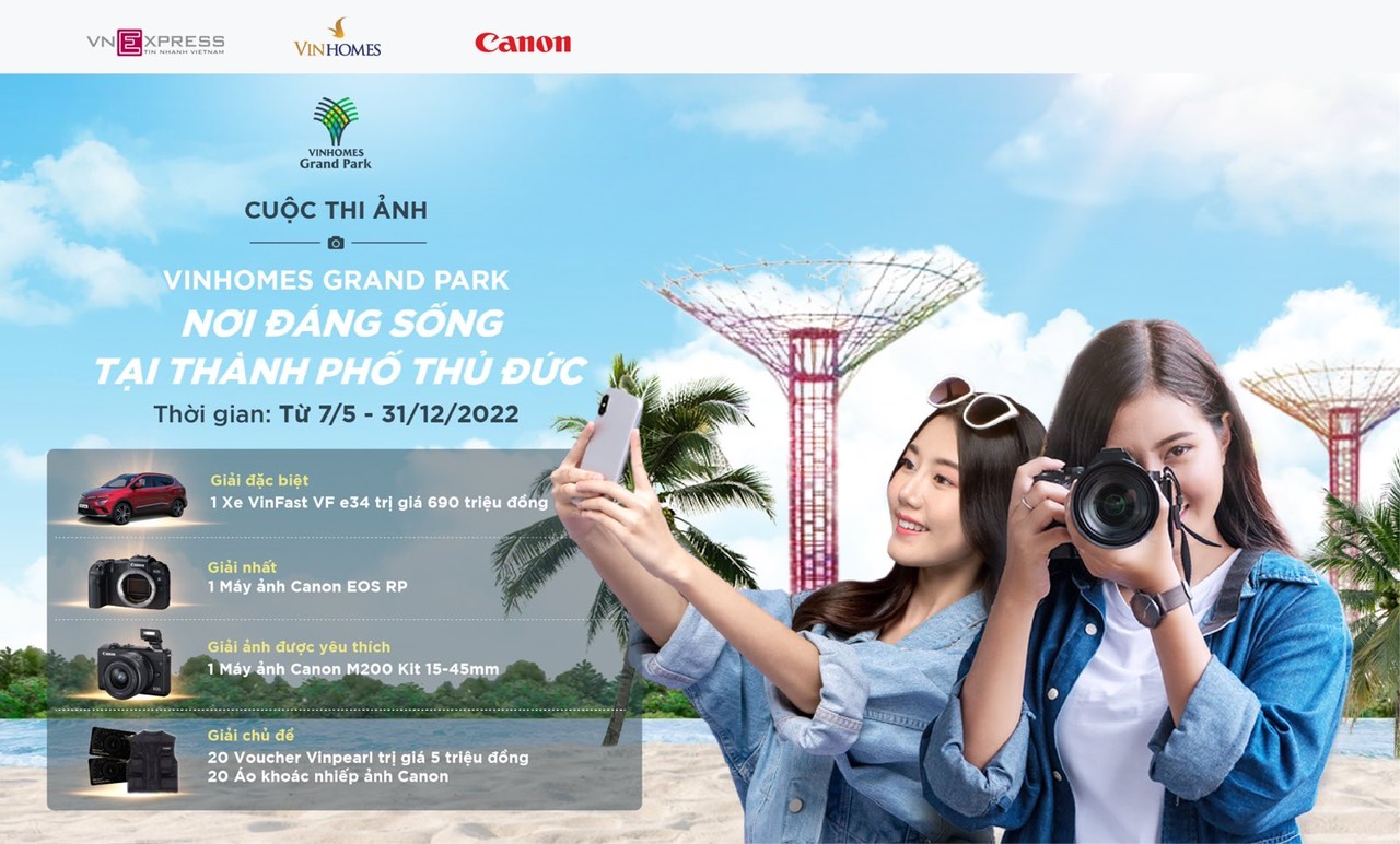 Vinhomes Grand Park tổ chức cuộc thi ảnh: Tổng giá trị giải thưởng hơn 800 triệu đồng