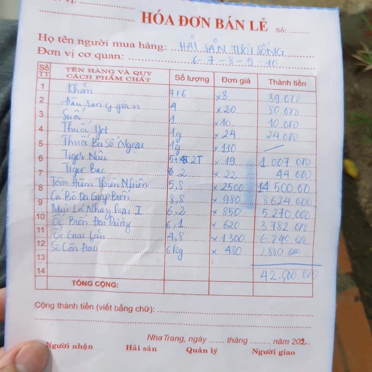 Kết luận của l&atilde;nh đạo TP Nha Trang vụ h&oacute;a đơn hải sản 42,5 triệu đồng - Ảnh 3.