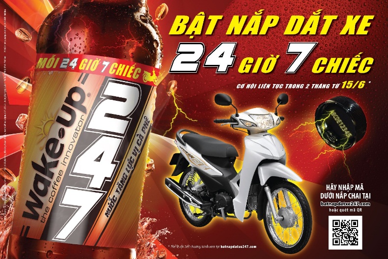 Wake-up 247 “chơi lớn”: mỗi 24 giờ tặng 7 xe máy, trong suốt 2 tháng