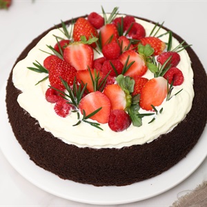 Làm bánh bông lan chocolate không cần lò nướng