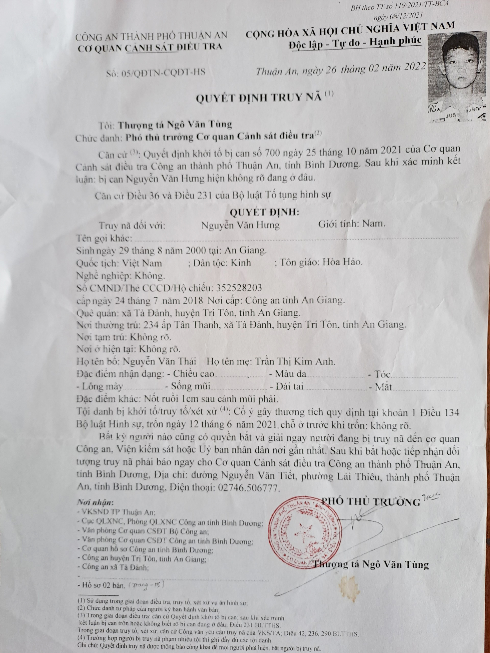 Gã trai từ Bình Dương về An Giang trốn truy nã trong cái chòi giữa ruộng - Ảnh 2.