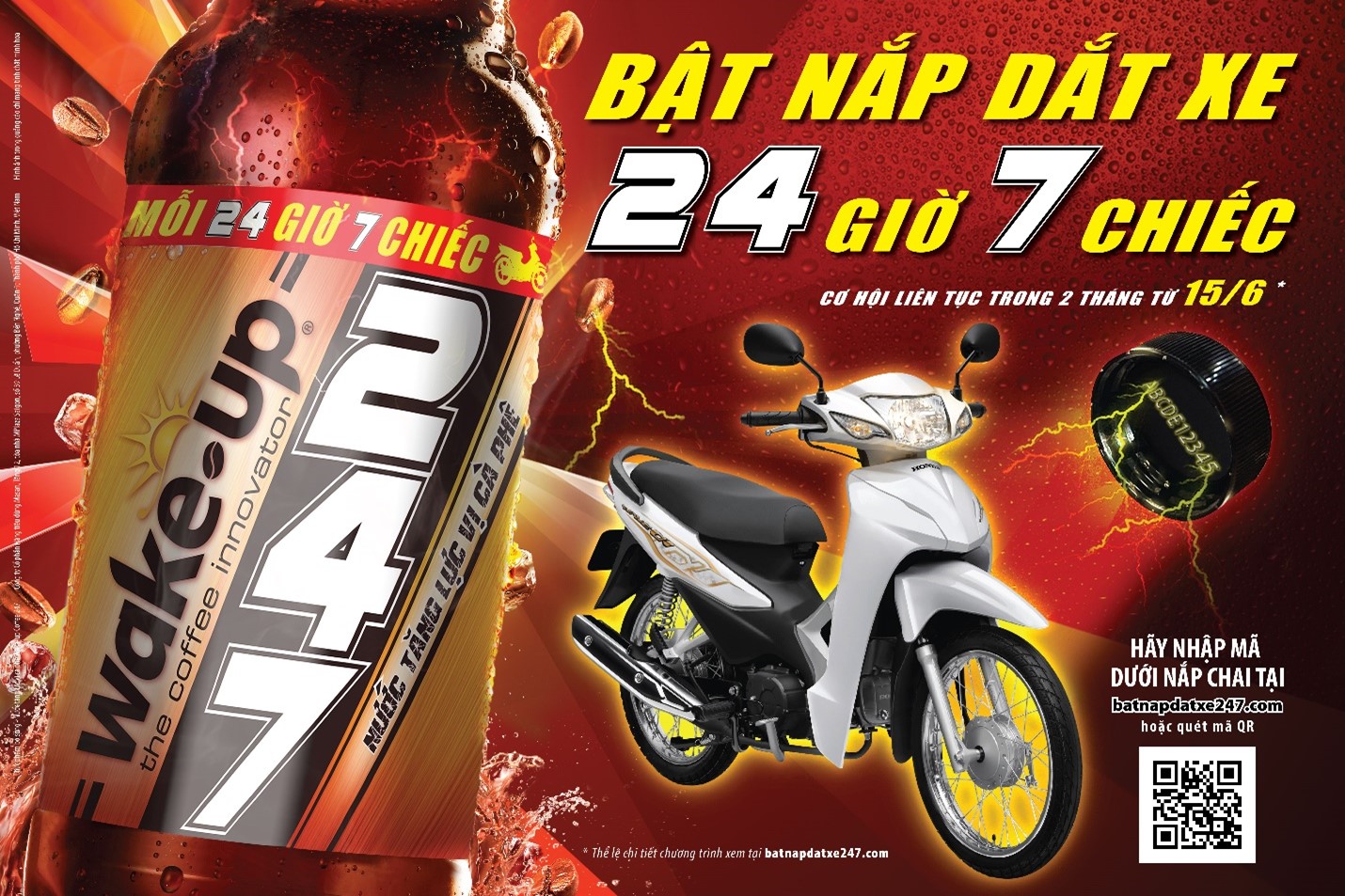 Cách Tham gia cực đơn giản: “Bật nắp dắt xe, mỗi 24 giờ 7 chiếc” rinh ngay xe máy về nhà