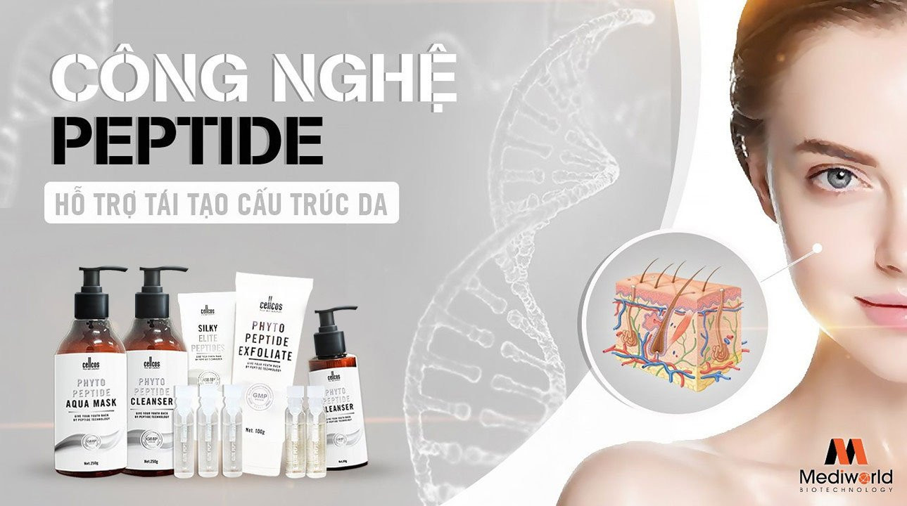 Mediworld ứng dụng công nghệ Peptide trong sản xuất mỹ phẩm dược phẩm