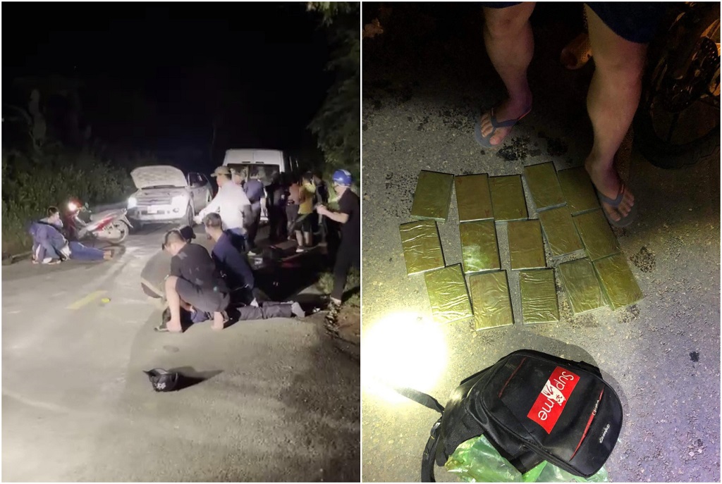 Bị v&acirc;y bắt, đối tượng bu&ocirc;n 15 b&aacute;nh heroin d&ugrave;ng s&uacute;ng K59 bắn chiến sĩ c&ocirc;ng an - Ảnh 2.