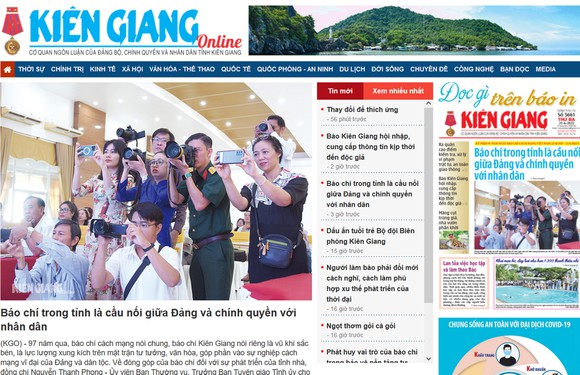 Chính thức ra mắt Báo Kiên Giang điện tử