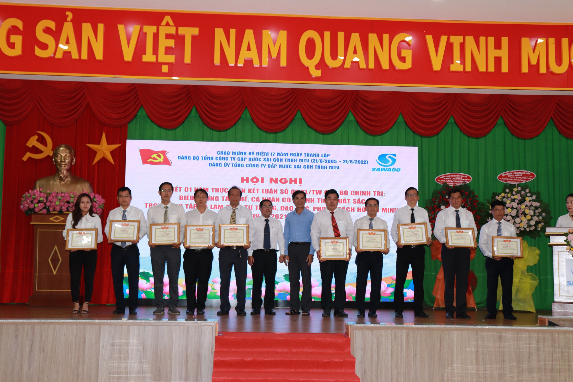 SAWACO - Biểu dương 134 tập thể và cá nhân