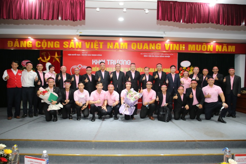Khai trương điểm hiến m&aacute;u Bệnh viện Đa khoa N&ocirc;ng nghiệp - Ảnh 1.