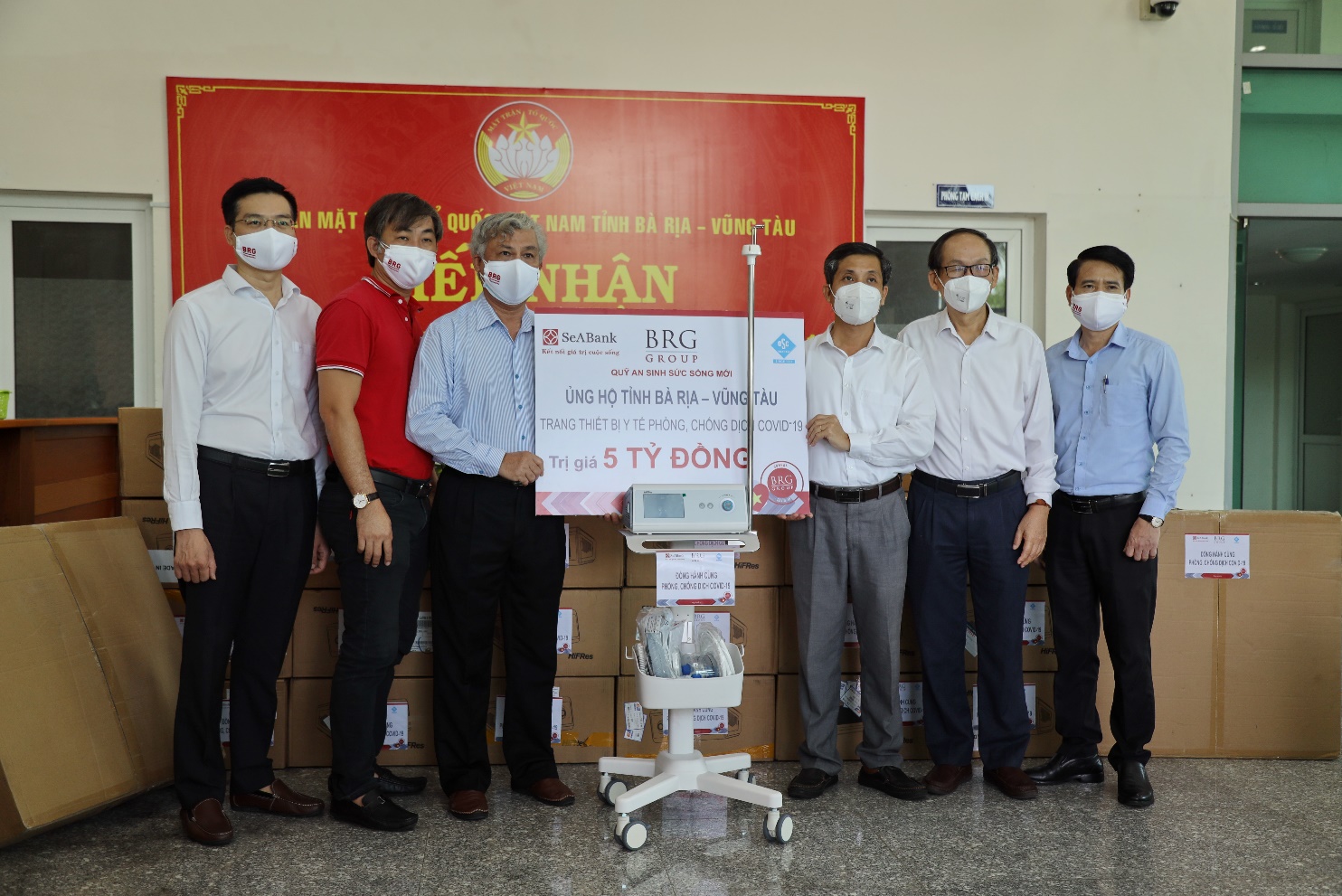 Tập đoàn BRG và SeABank hỗ trợ Bà Rịa-Vũng Tàu 9 tỉ đồng chống dịch Covid-19