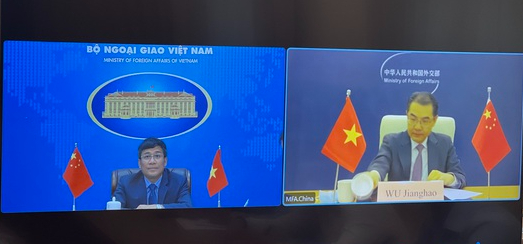 Tổng Thư k&yacute; Ủy ban chỉ đạo hợp t&aacute;c song phương Việt Nam - Trung Quốc hội đ&agrave;m - Ảnh 1.
