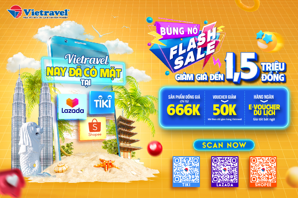 Vietravel tưng bừng khai trương gian hàng trực tuyến, thỏa sức “săn deal” không giới hạn