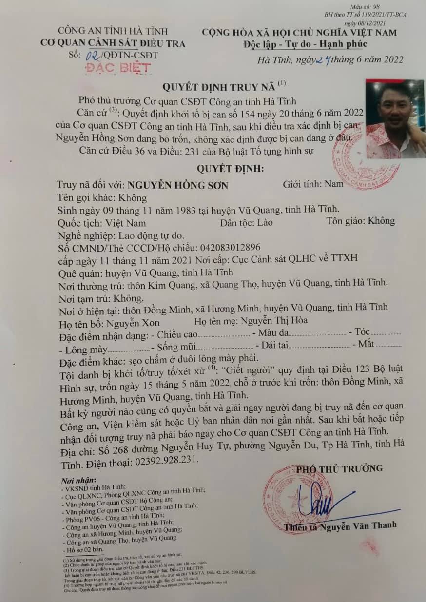 Khởi tố đối tượng giết người tại Trạm kiểm l&acirc;m Sao La - Ảnh 2.