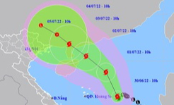 Bão số 1 có bán kính gió mạnh rất rộng, có thể đổ bộ vào Bắc Bộ