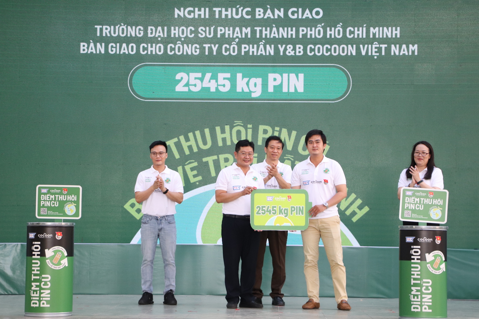 Đổi pin cũ nhận quà, 2,5 tấn pin cũ đã được thu hồi