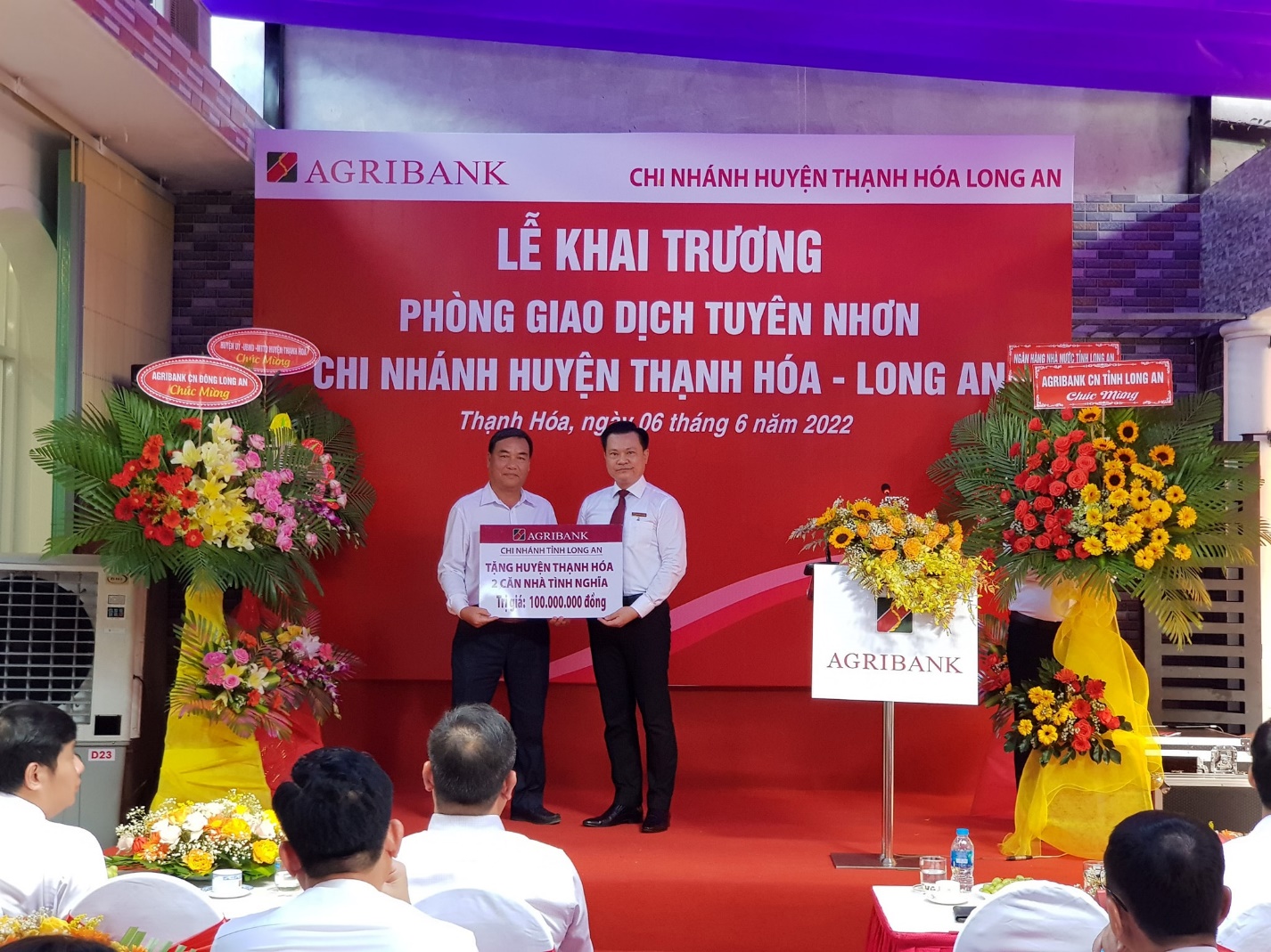 Agribank Thạnh Hóa Long An khai trương Phòng Giao dịch Tuyên Nhơn