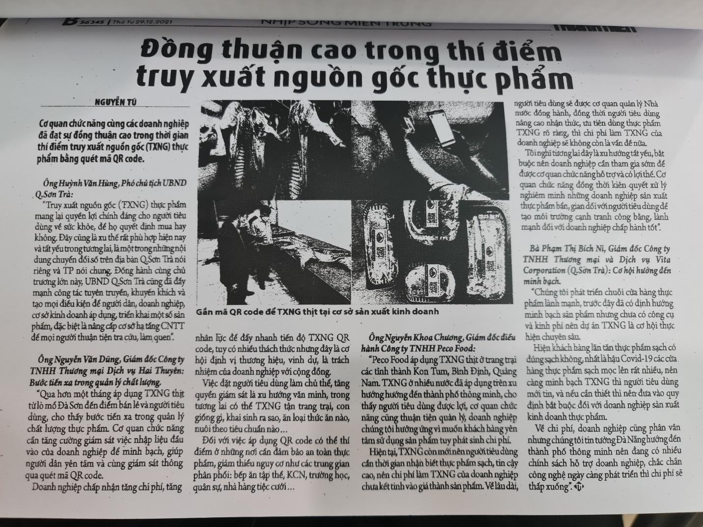 Hai Thuy&ecirc;n - ti&ecirc;n phong truy xuất nguồn gốc thực phẩm ở Đ&agrave; Nẵng - Ảnh 1.