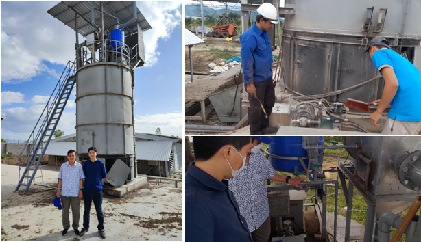 Độc đáo máy xử lý phân gà bằng năng lượng sinh học