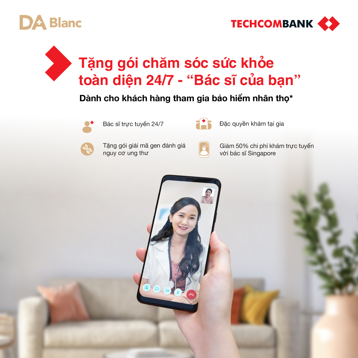 Techcombank hợp t&aacute;c với Doctor Anywhere cung cấp dịch vụ chăm s&oacute;c sức khỏe chuy&ecirc;n biệt - Ảnh 1.