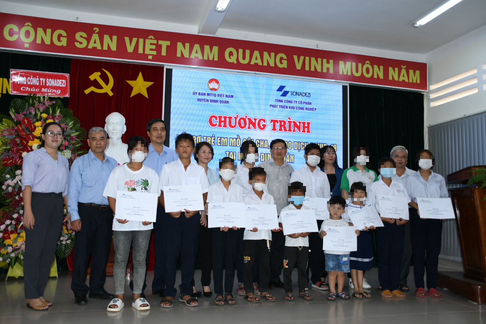 Một doanh nghiệp dự chi hơn 2,5 tỉ đồng hỗ trợ 12 trẻ mồ côi vì Covid-19 ở Đồng Nai