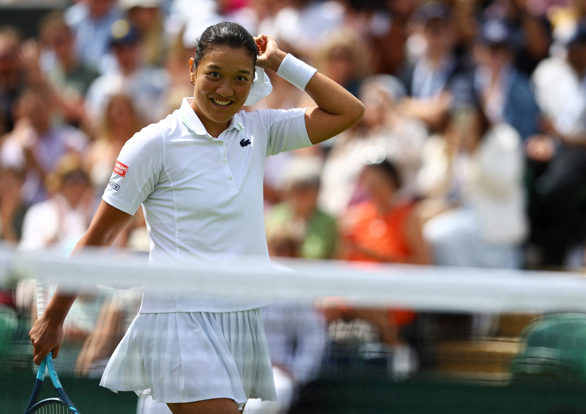 Nữ tay vợt người Ph&aacute;p gốc Việt tiếp tục g&acirc;y sốc Wimbledon 2022 - Ảnh 2.