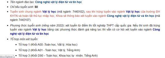 Trường ĐH Khoa học Tự nhi&ecirc;n mở ng&agrave;nh C&ocirc;ng nghệ vật l&yacute; điện tử v&agrave; tin học - Ảnh 1.