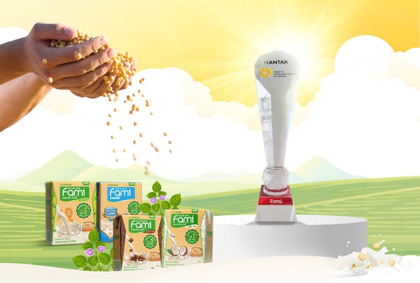 Sữa đậu nành Fami được chọn mua nhiều nhất tại nông thôn và thành thị