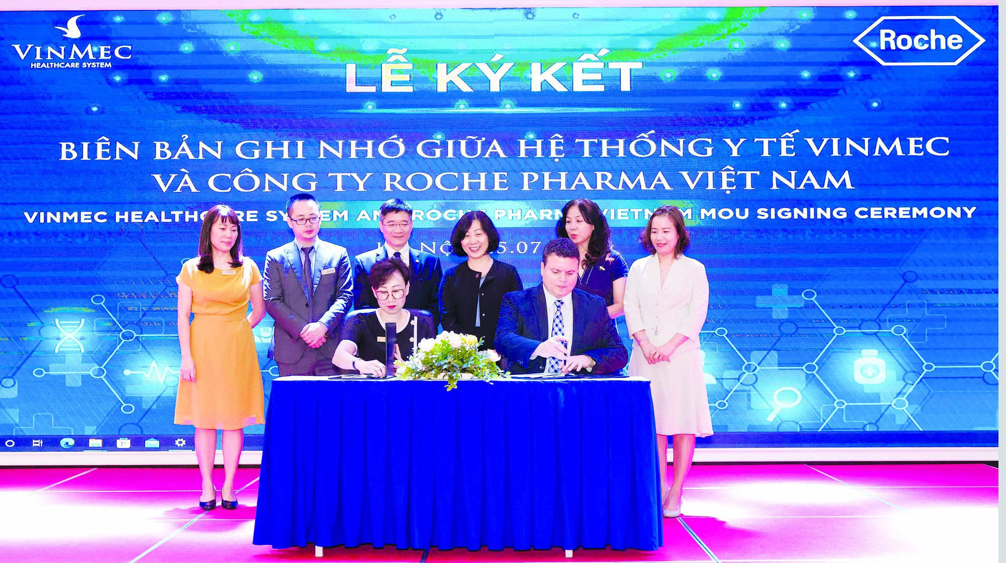 Vinmec và Roche hợp tác nghiên cứu, điều trị ung thư - Ảnh 1.