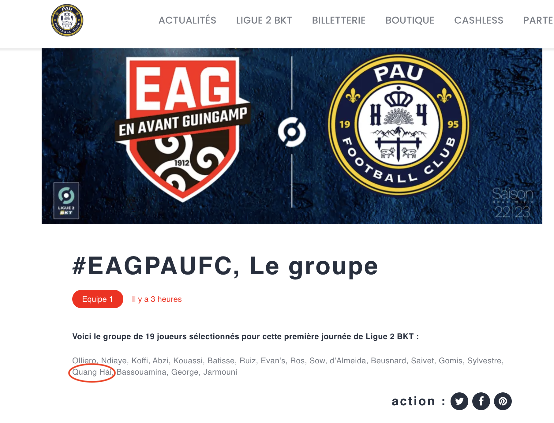 Hồi hộp chờ màn chào sân Ligue 2 của Quang Hải - Ảnh 1.