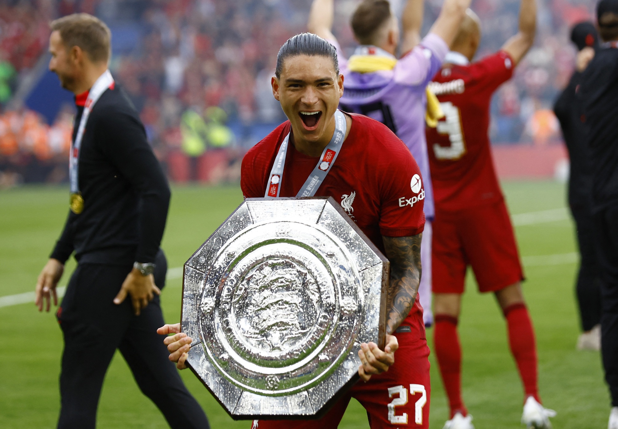Tân binh lập đại công, Liverpool hạ gục Man City ở Siêu cúp Anh - Ảnh 9.