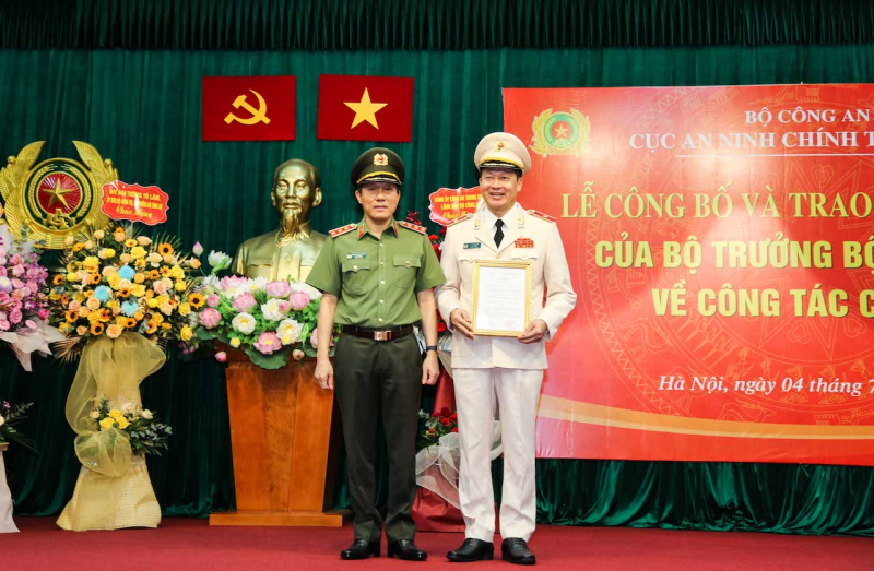 Giám đốc Công an Đồng Nai làm Cục trưởng Cục An ninh chính trị nội bộ