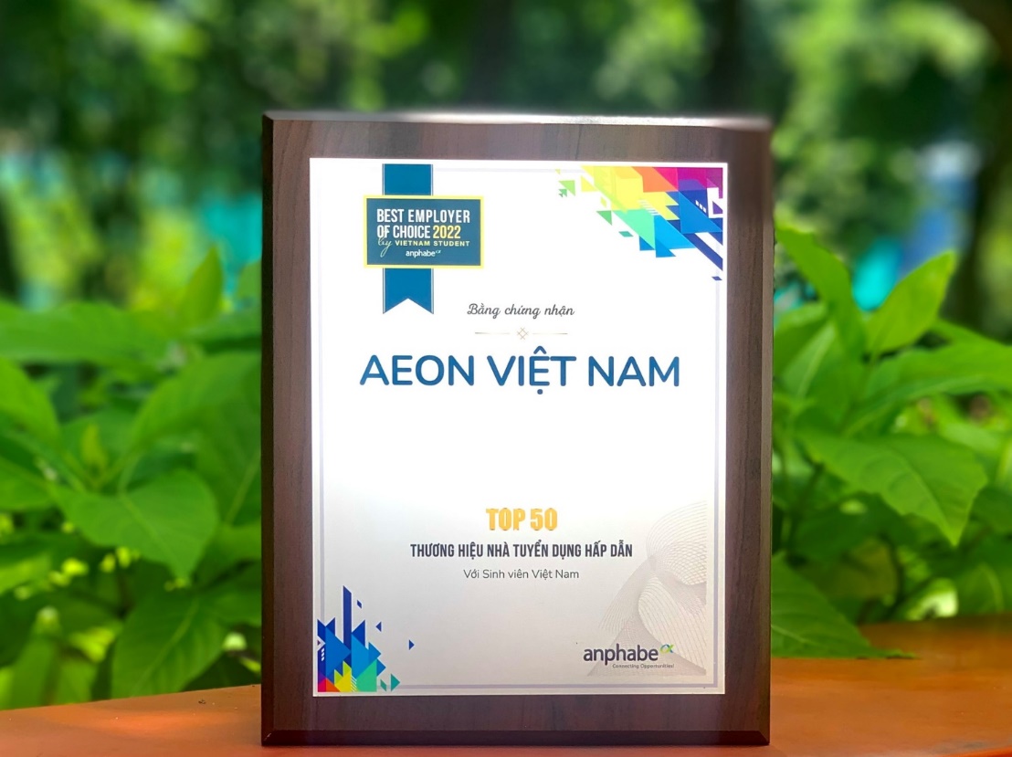 AEON Việt Nam vào top dẫn đầu nhà tuyển dụng hấp dẫn sinh viên