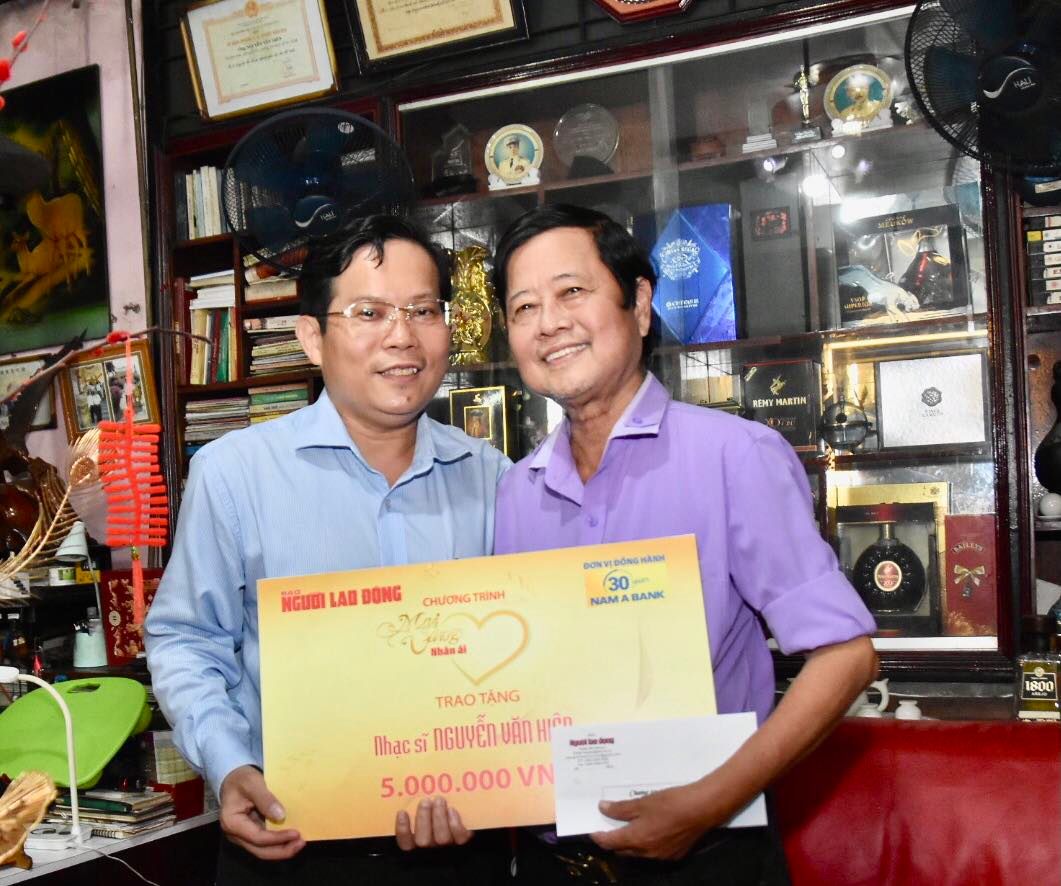 “Mai Vàng nhân ái” thăm nhạc sĩ Nguyễn Văn Hiên