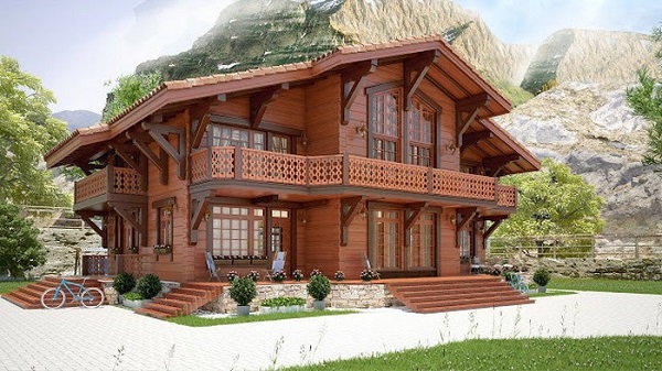 Những mẫu thiết kế nhà gỗ vừa độc đáo sang trọng, vừa mộc mạc gần gũi thiên nhiên - Ảnh 8.