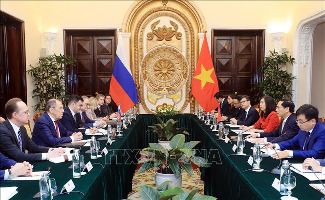 Bộ trưởng Ngoại giao B&ugrave;i Thanh Sơn hội đ&agrave;m với Bộ trưởng Ngoại giao Nga Sergey Lavrov - Ảnh 5.