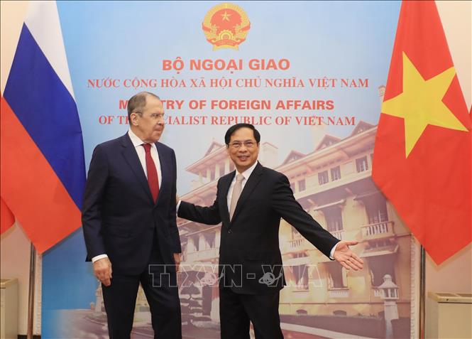 Bộ trưởng Ngoại giao B&ugrave;i Thanh Sơn hội đ&agrave;m với Bộ trưởng Ngoại giao Nga Sergey Lavrov - Ảnh 4.