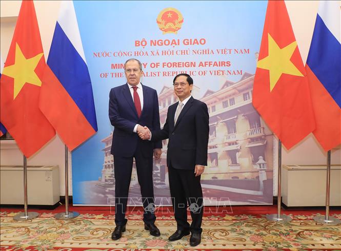 Bộ trưởng Ngoại giao B&ugrave;i Thanh Sơn hội đ&agrave;m với Bộ trưởng Ngoại giao Nga Sergey Lavrov - Ảnh 2.