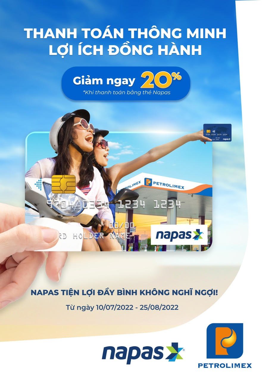 Hạ nhiệt gi&aacute; xăng, giảm ngay 20% khi thanh to&aacute;n bằng thẻ NAPAS - Ảnh 1.