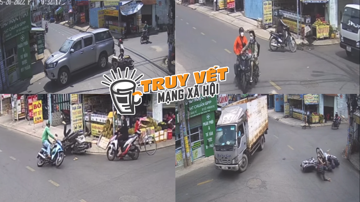 CLIP: Ngã tư bất ổn ở huyện Hóc Môn, TP HCM