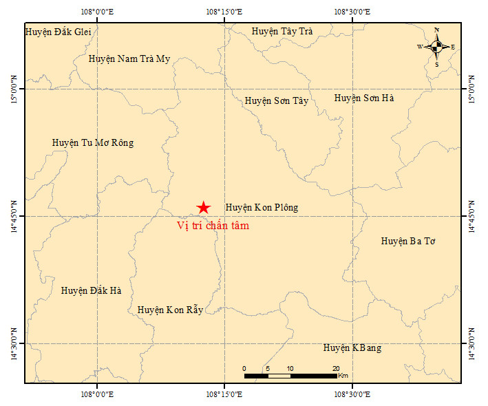 Động đất rất lớn ở Kon Tum, Quảng Nam và Đà Nẵng rung lắc, dân bỏ chạy khỏi nhà - Ảnh 1.