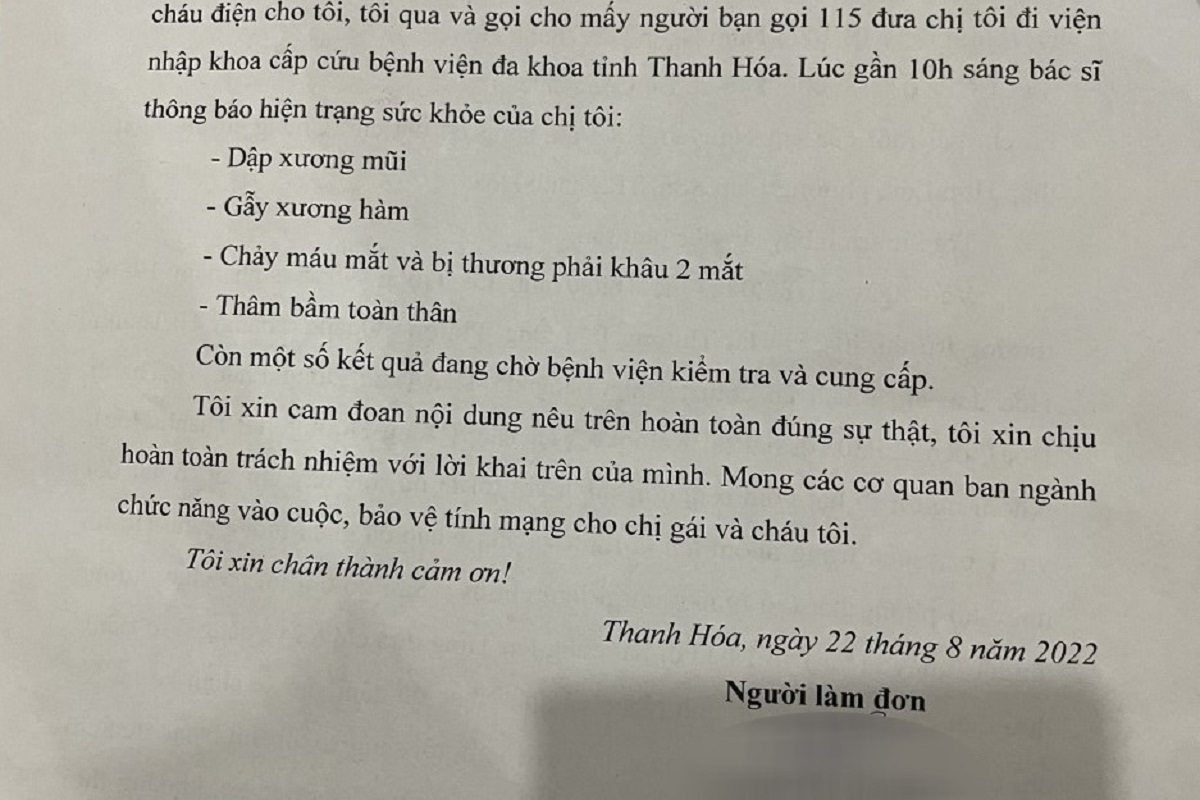 Đ&aacute;nh bạn g&aacute;i nhập viện, một c&aacute;n bộ Cục QLTT Thanh H&oacute;a bị đ&igrave;nh chỉ - Ảnh 3.