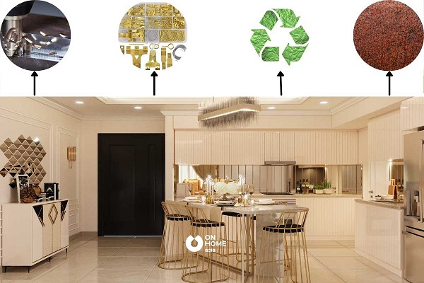 Vật liệu kim loại độc lạ dành cho công trình nội thất - Ảnh 1. Vật liệu kim loại độc lạ dành cho công trình nội thất - Ảnh 1.