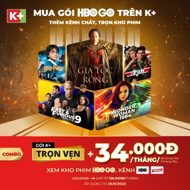 K+ ra mắt dịch vụ SVOD ho&agrave;n to&agrave;n mới t&iacute;ch hợp g&oacute;i HBO GO - Ảnh 1.