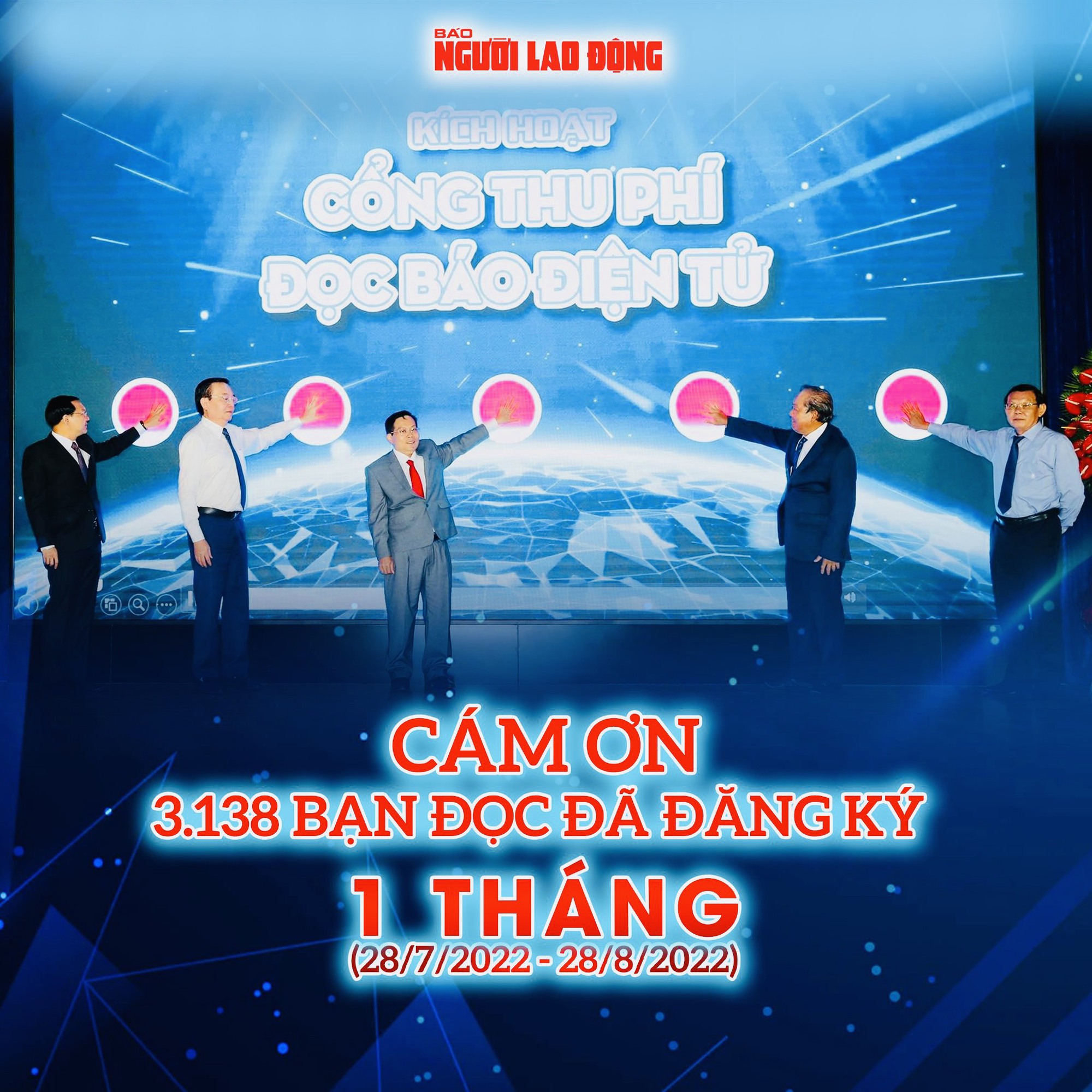 Hơn 3.000 tài khoản đăng ký chuyên mục DÀNH CHO BẠN ĐỌC VIP