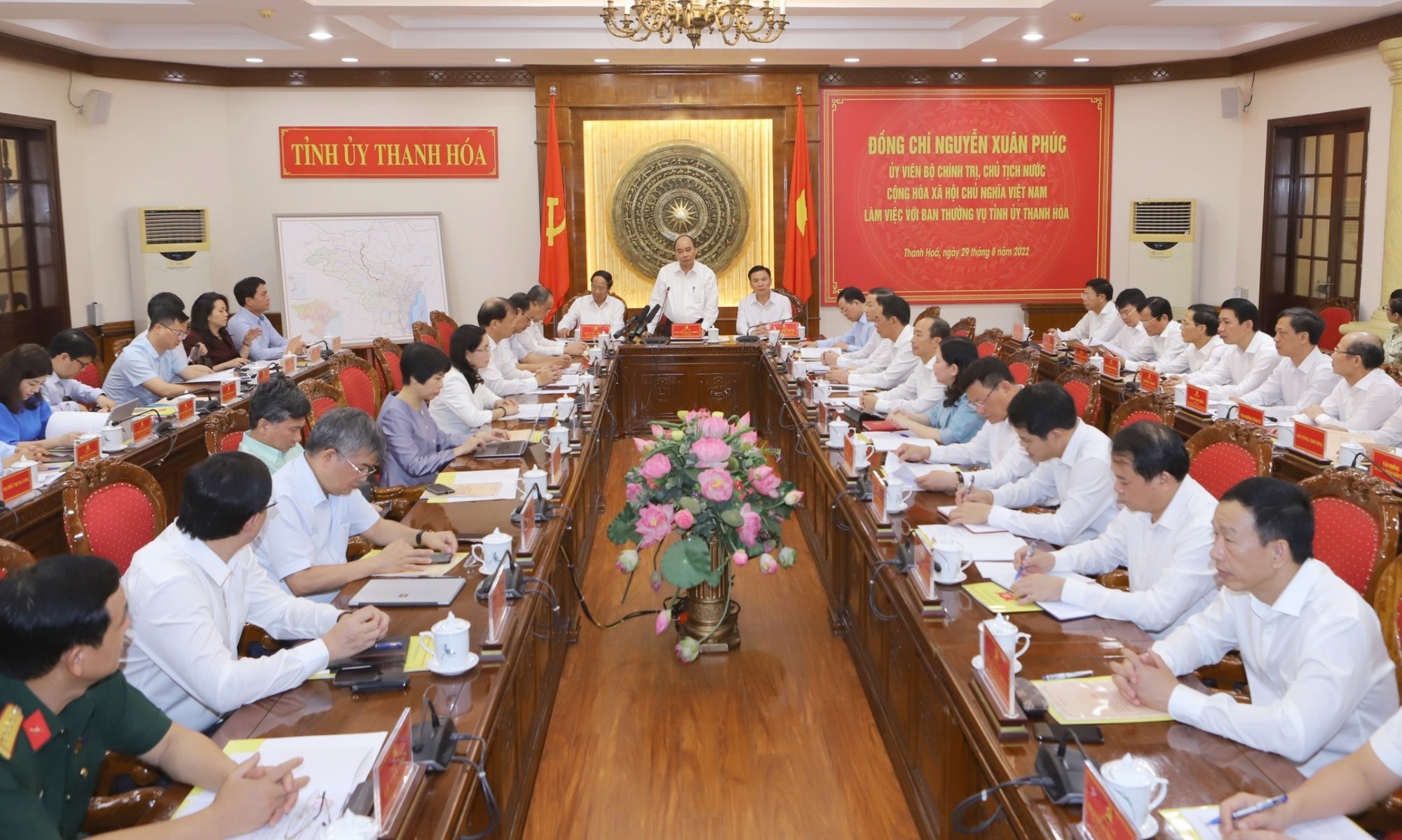 Chủ tịch nước: Thanh H&oacute;a cần tận dụng tốt c&aacute;c cơ chế đặc th&ugrave; để bứt ph&aacute; - Ảnh 3.