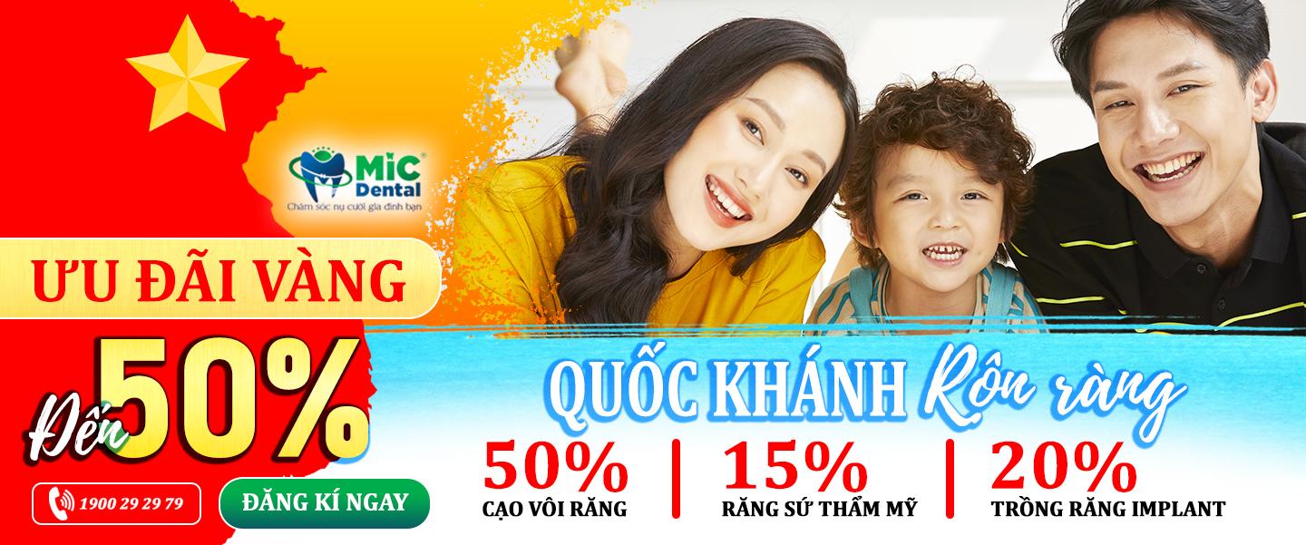 Lễ 2-9 rộn r&agrave;ng, ưu đ&atilde;i v&agrave;ng l&ecirc;n đến 50% tại Nha khoa MIC - Ảnh 1.