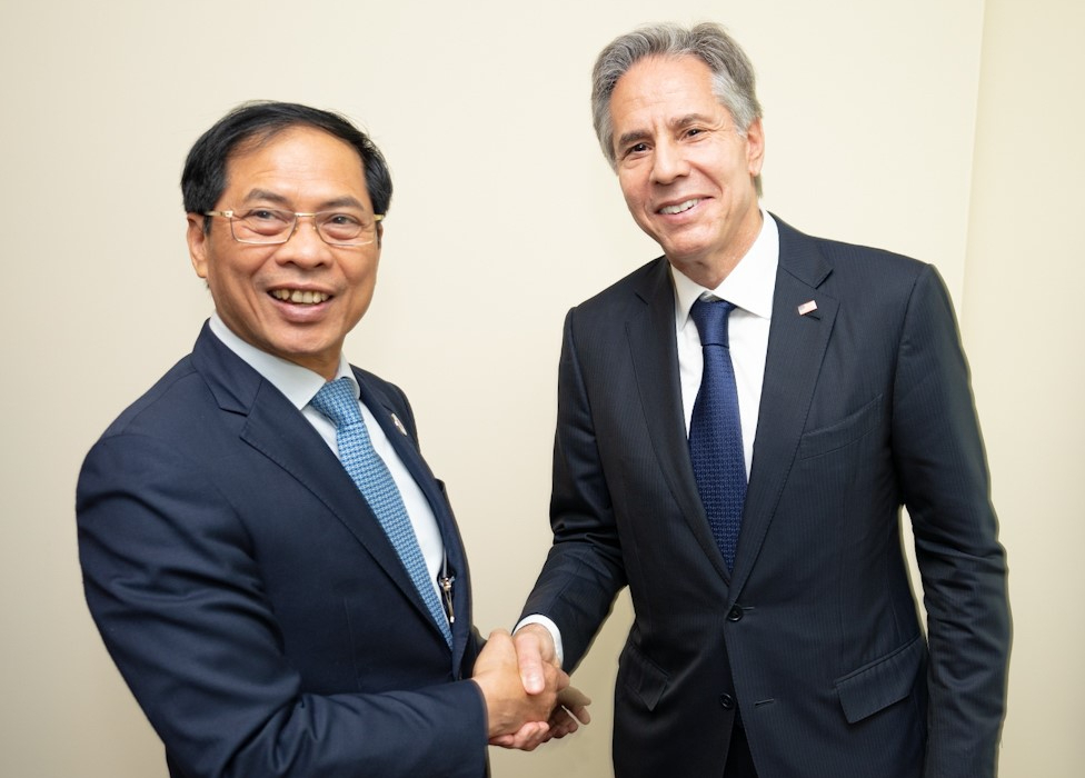 Bộ trưởng Ngoại giao Bùi Thanh Sơn gặp Ngoại trưởng Mỹ Antony Blinken
