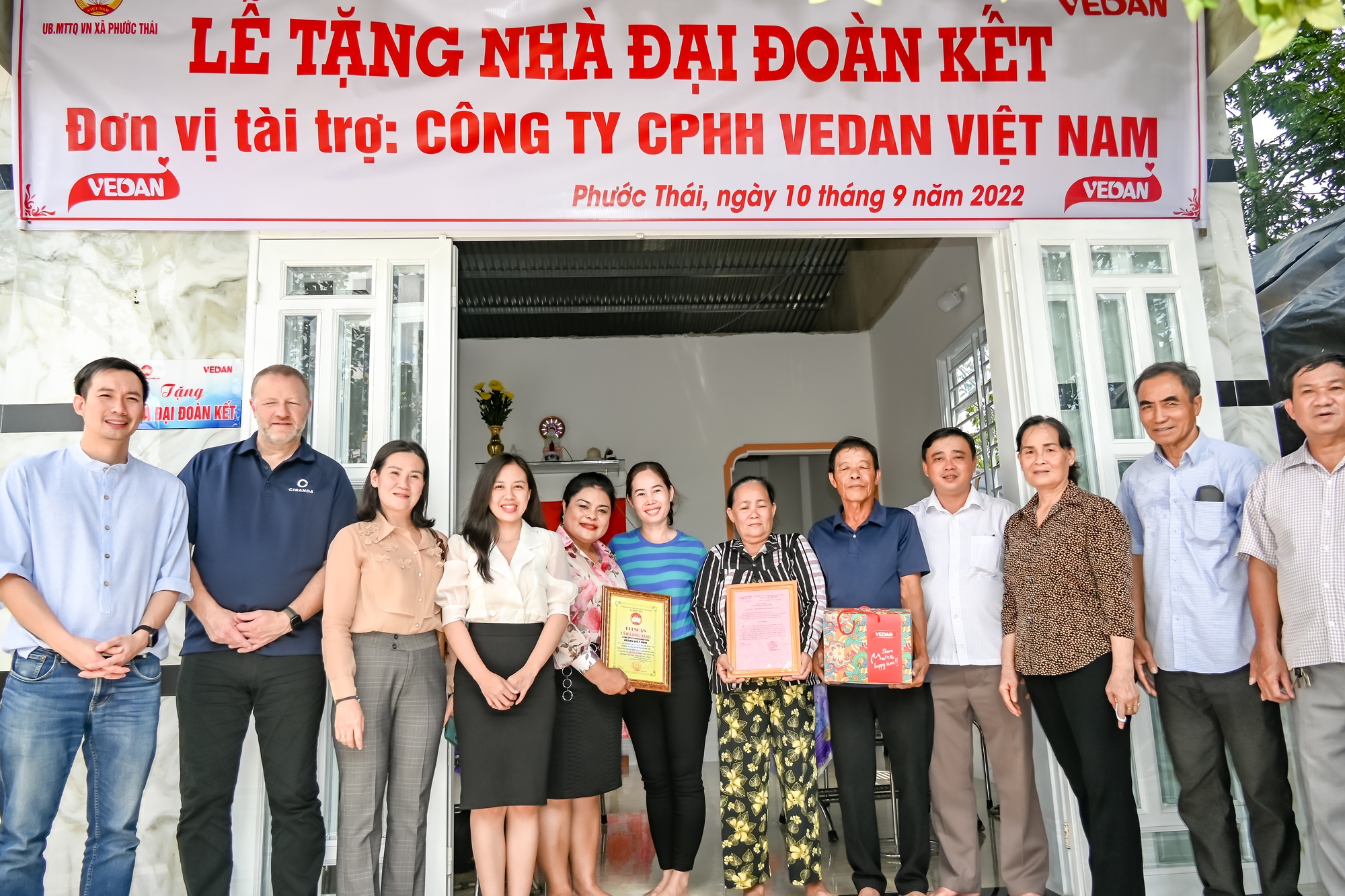 Vedan Việt Nam hỗ trợ "ngôi nhà mơ ước" cho các hộ dân khó khăn