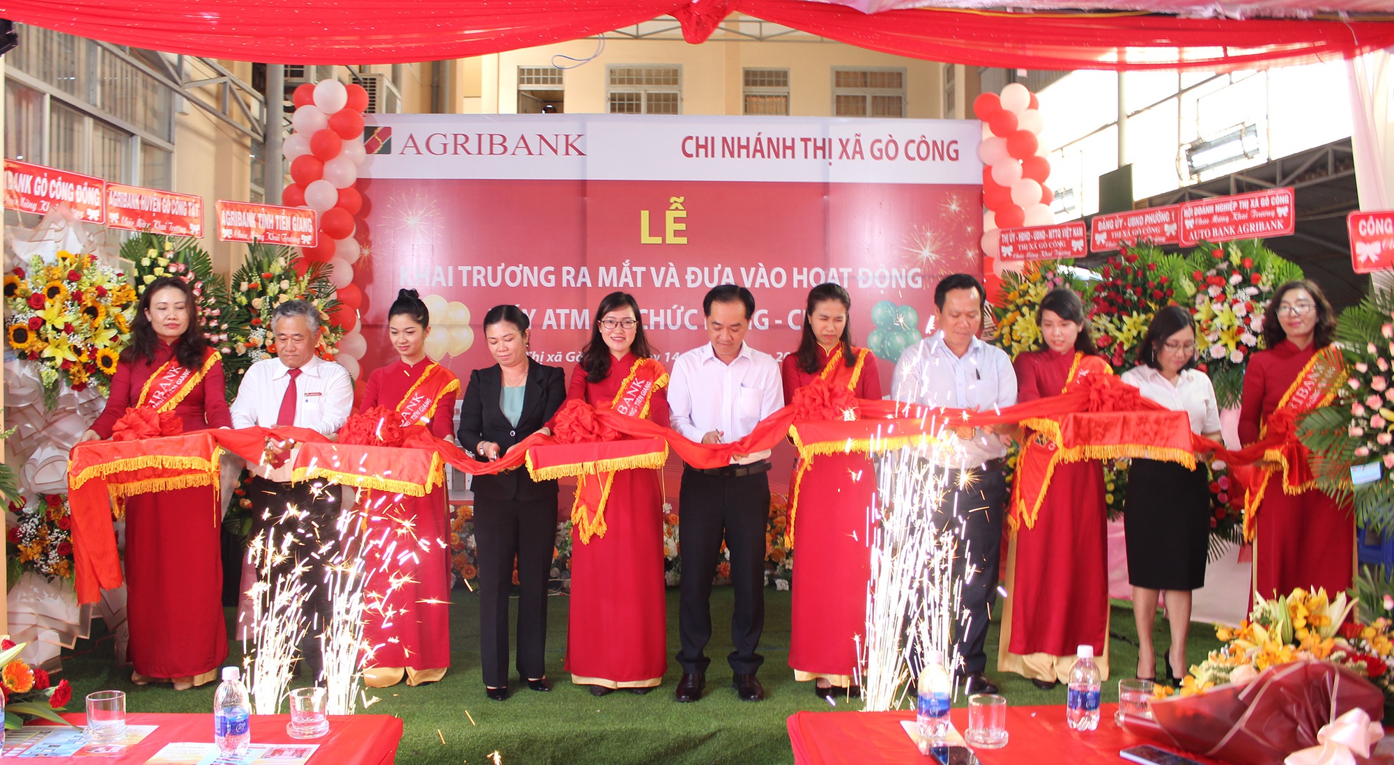Agribank Tiền Giang đưa vào hoạt động CDM thứ 6 tại thị xã Gò Công